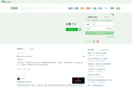 豆瓣网 网站预览