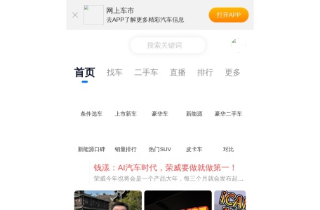 网上车市 网站预览