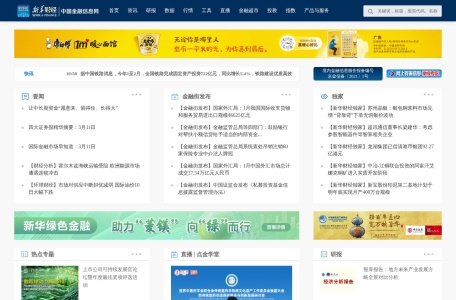 新华财经 网站预览