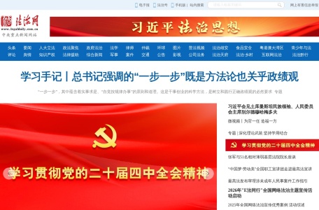 法治网 网站预览